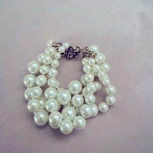 Multi strand JCREW pearl bracelet